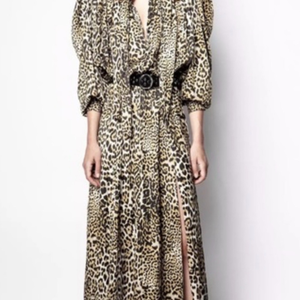 ZADIG & VOLTAIRE Run Satin Leo Dress - Picture 4 of 7